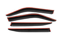 Toyota Land Cruiser 300 2021- Window Deflectors with Chrome Trim Niken Luxury (4 pcs) photo 3