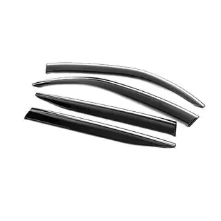 Window Deflectors with Chrome Trim Niken Luxury (4 pcs) photo 2