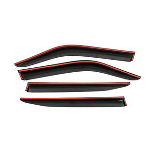 Window Deflectors with Chrome Trim Niken Luxury (4 pcs) Toyota Land Cruiser 300 2021- photo 3