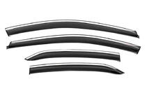 Toyota Camry 2017–2023 Window Deflectors with Chrome Trim Niken Luxury (4 pcs) photo 1