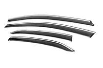 Toyota Camry 2017–2023 Window Deflectors with Chrome Trim Niken Luxury (4 pcs) photo 2