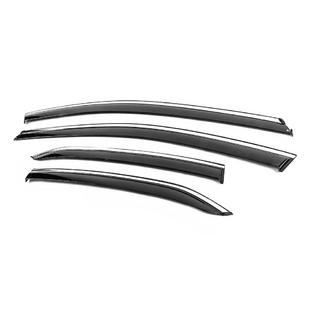 Window Deflectors with Chrome Trim Niken Luxury (4 pcs) photo 2
