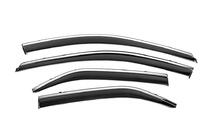 Toyota Camry 2011–2017 Window Deflectors with Chrome Trim Niken Luxury (2011-2017 EU / 2011-2014 USA, 4 pcs) photo 1
