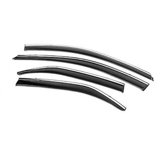 Window Deflectors with Chrome Trim Niken Luxury (2011-2017 EU / 2011-2014 USA, 4 pcs) photo 2