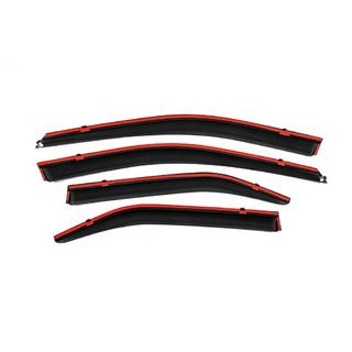 Window Deflectors with Chrome Trim Niken Luxury (2011-2017 EU / 2011-2014 USA, 4 pcs) photo 3