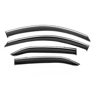Window Deflectors with Chrome Trim Niken Luxury (EU, 4 pcs) Toyota Camry 2006-2011 photo 1