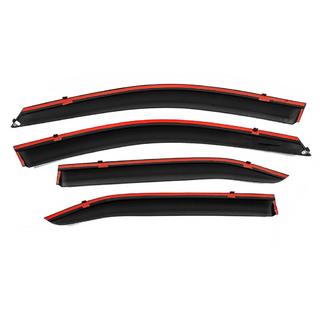 Window Deflectors with Chrome Trim Niken Luxury (EU, 4 pcs) Toyota Camry 2006-2011 photo 3