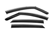 Volkswagen ID.3 2019- Window Deflectors with Chrome Trim Niken Luxury (4 pcs) photo 2
