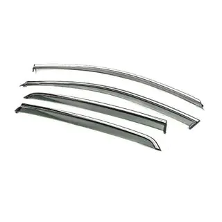 Window Deflectors with Chrome Trim Niken Luxury (HB, 4 pcs) photo 2
