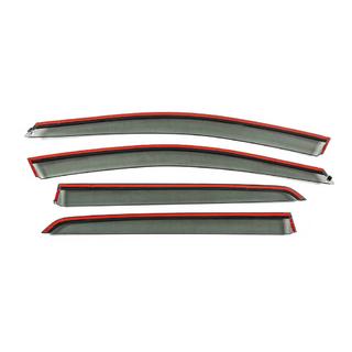 Window Deflectors with Chrome Trim Niken Luxury (HB, 4 pcs) photo 3