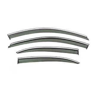 Window Deflectors with Chrome Trim Niken Luxury (USA, 4 pcs) photo 1