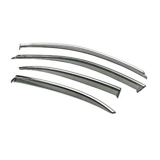Window Deflectors with Chrome Trim Niken Luxury (USA, 4 pcs) photo 2
