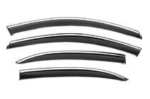 Volkswagen Jetta 2011-2018 Window Deflectors with Chrome Trim Niken Luxury (EU, 4 pcs) photo 1
