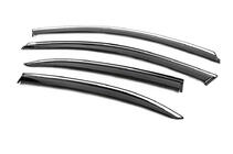 Volkswagen Jetta 2011-2018 Window Deflectors with Chrome Trim Niken Luxury (EU, 4 pcs) photo 2