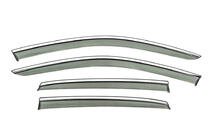 Volkswagen Jetta 2018- Window Deflectors with Chrome Trim Niken Luxury (4 pcs) photo 1