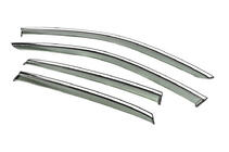 Volkswagen Jetta 2018- Window Deflectors with Chrome Trim Niken Luxury (4 pcs) photo 2