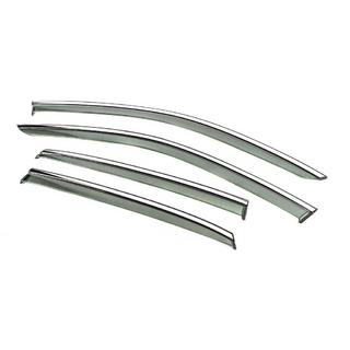 Window Deflectors with Chrome Trim Niken Luxury (4 pcs) photo 2