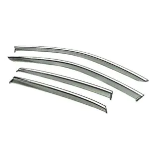 Window Deflectors with Chrome Trim Niken Luxury (4 pcs) photo 2