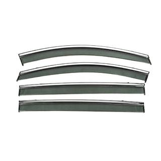 Window Deflectors with Chrome Trim Niken Luxury (4 pcs) photo 1