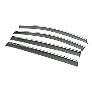 Window Deflectors with Chrome Trim Niken Luxury (4 pcs) photo 2