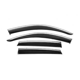 Window Deflectors with Chrome Trim Niken Luxury (4 pcs) photo 1
