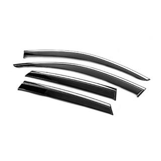 Window Deflectors with Chrome Trim Niken Luxury (4 pcs) photo 2