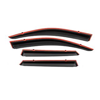Window Deflectors with Chrome Trim Niken Luxury (4 pcs) photo 3