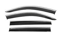 Volkswagen Tiguan 2016-2023 Window Deflectors with Chrome Trim Niken Luxury (4 pcs) photo 1