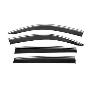Window Deflectors with Chrome Trim Niken Luxury (4 pcs) photo 1