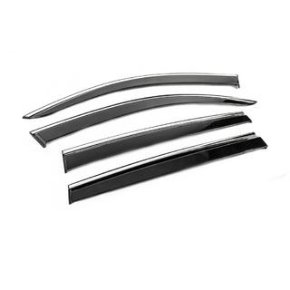 Window Deflectors with Chrome Trim Niken Luxury (4 pcs) photo 3