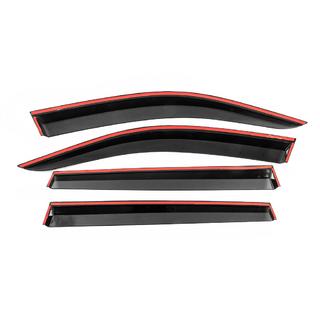 Window Deflectors with Chrome Trim Niken Luxury (4 pcs) photo 4