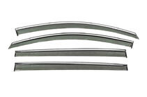 Volkswagen Touran 2003-2010 Window Deflectors with Chrome Trim Niken Luxury (4 pcs) photo 1
