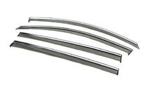 Volkswagen Touran 2003-2010 Window Deflectors with Chrome Trim Niken Luxury (4 pcs) photo 2