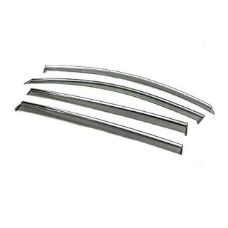 Window Deflectors with Chrome Trim Niken Luxury (4 pcs) photo 2