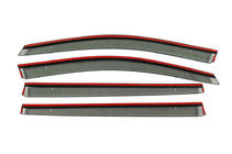 Volkswagen Touran 2010-2015 Window Deflectors with Chrome Trim Niken Luxury (4 pcs) photo 3