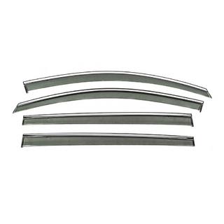 Window Deflectors with Chrome Trim Niken Luxury (4 pcs) photo 1