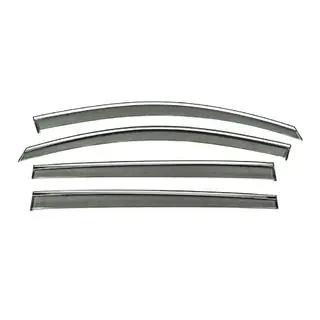 Window Deflectors with Chrome Trim Niken Luxury (4 pcs)