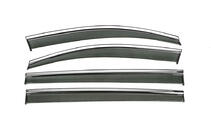 Volkswagen Touran 2015- Window Deflectors with Chrome Trim Niken Luxury (4 pcs) photo 1
