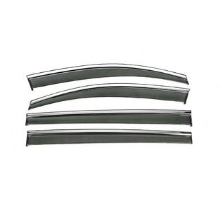 Window Deflectors with Chrome Trim Niken Luxury (4 pcs) photo 1