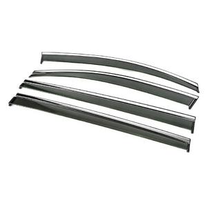 Window Deflectors with Chrome Trim Niken Luxury (4 pcs) photo 2