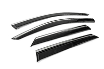 Volkswagen T-Cross 2019- Window Deflectors with Chrome Trim Niken Luxury (4 pcs) photo 3