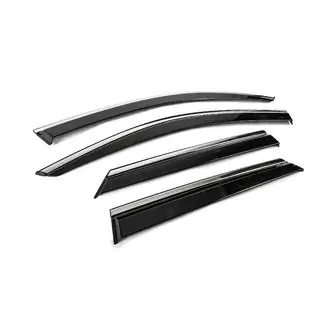 Window Deflectors with Chrome Trim Niken Luxury (4 pcs) photo 3
