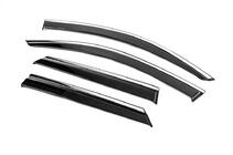 Volkswagen T-Roc 2017-2025 Window Deflectors with Chrome Trim Niken Luxury (4 pcs) photo 2