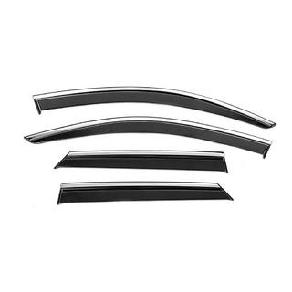 Window Deflectors with Chrome Trim Niken Luxury (4 pcs) photo 1