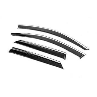 Window Deflectors with Chrome Trim Niken Luxury (4 pcs) photo 2