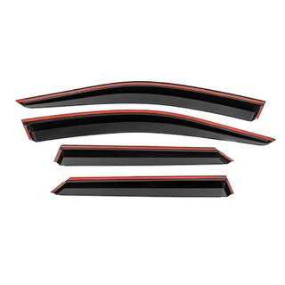 Window Deflectors with Chrome Trim Niken Luxury (4 pcs) photo 3