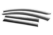 Volkswagen Passat B7 2012-2015 Window Deflectors with Chrome Trim Niken Luxury (SW, 4 pcs) photo 2