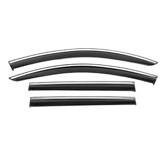 Window Deflectors with Chrome Trim Niken Luxury (SW, 4 pcs) photo 1