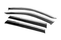Volvo XC90 2015- Window Deflectors with Chrome Trim Niken Luxury (4 pcs) photo 2