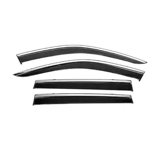 Window Deflectors with Chrome Trim Niken Luxury (4 pcs) Volvo XC90 2015- photo 1